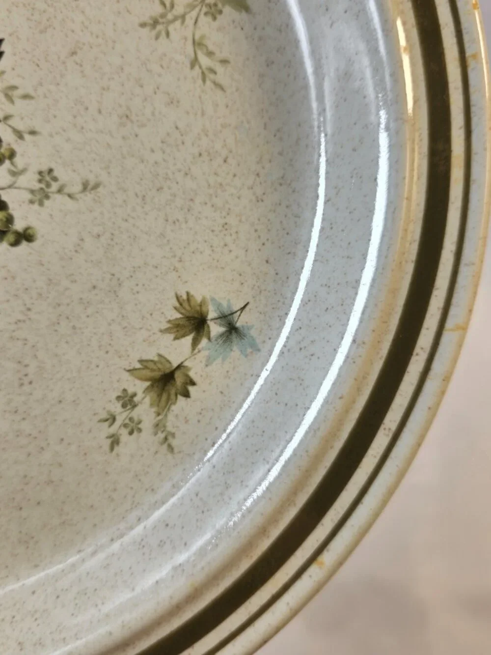 TWO Royal Doulton Cornwall (Double Green Trim) Salad Plates Fruit & Berries